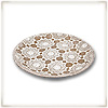 misa ceramiczna [21cm, jasny br�z, koronka_2]